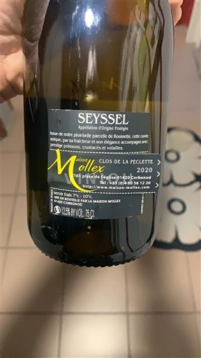 Saboya y Bugey Seyssel Maison Mollex Clos de la Péclette 2020