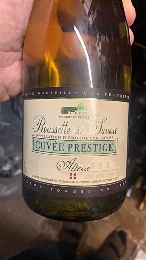 Savoie och Bugey Roussette de Savoie Cave de Chautagne Prestige 2012