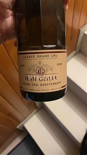 Alsace Alsace Grand Cru Grand Cru Jean Geiler 2020