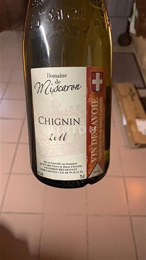 Savoie og Bugey Chignin Domaine Mucaron 2011