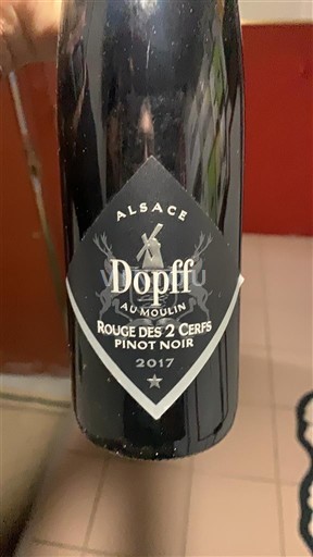 Alsácia Dopff au Moulin Rouge des 2 Cerfs Pinot Noir 2017