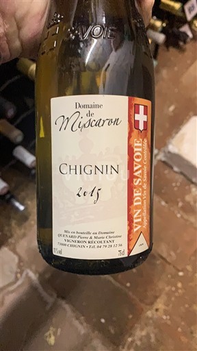 Savoie og Bugey Chignin Domaine Miscaron 2015