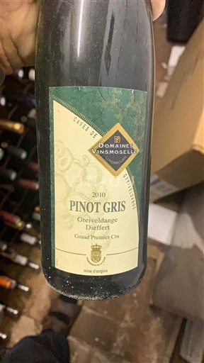Moselle Luxembourg Grand Premier Cru Domaine Domaines Vinsmoselle Greiveldange Dieffert 2010