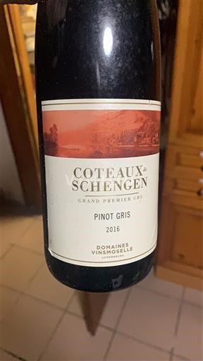 Moselle Luxembourg Premier Cru Domaine Domaines Vinsmoselle Coteaux de Schengen Grand Premier Cru 2016
