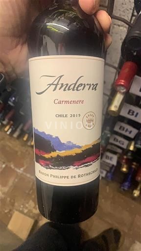 Thung lũng Maipo Maipo Central Baron Philippe de Rothschild Anderra Carménère 2015