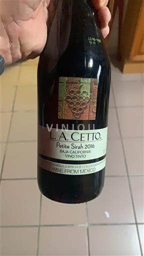 Baja California Not Specified L.A. Cetto Petite Sirah 2016