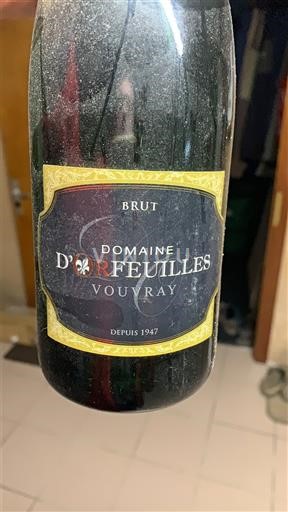 Valle della Loira Vouvray Domaine Orfeuilles Senza annata