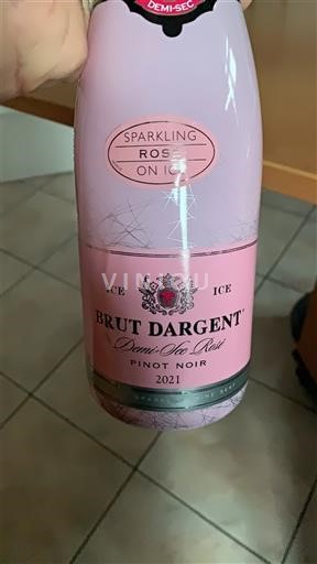 Jura Không được chỉ định Brut d'Argent Demi-Sec Rosé Ice Pinot Noir 2021