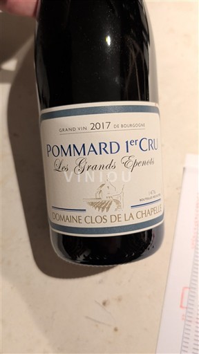 Bourgogne Pommard Premier Cru Domaine Clos de la Chapelle Les Grands Epenots 2017