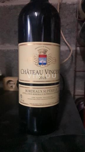 Bordeaux Bordeaux Supérieur Château Vincent 2018