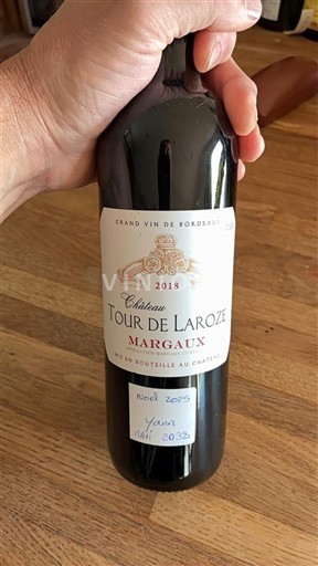 Vinhos Rouge sec Château Tour de Laroze 2018 França Bordéus Margaux AOC