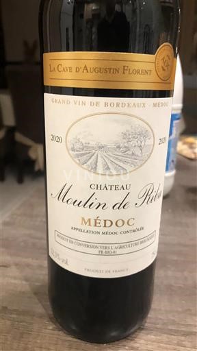 Vine Rouge sec Château Moulin de Pillet 2020 Frankrig Bordeaux Médoc AOC