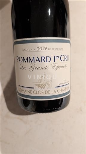 Bourgogne Pommard Premier Cru Domaine Clos de la Chapelle Les Grands Epenots 2019