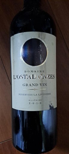 Langvedok Minervois-la-Livinière Domaine L'Ostal Cazes Grand Vin 2010