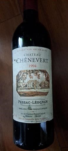 Bordeaux Pessac-Léognan Château Chénevert 1994