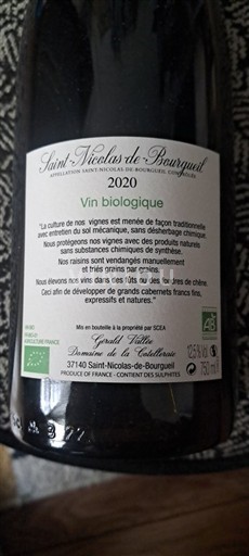 Loire Valley Saint-Nicolas-De-Bourgueil Domaine Cabazieux 2020