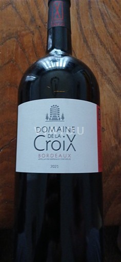 Wijnen Rouge sec Domaine La Croix 2021 Frankrijk Bordeaux AOC