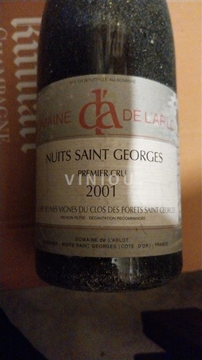 Bourgogne Nuits-saint-georges Premier Cru Domaine L'Arlot Vieilles Vignes du Clos des Forêts Saint Georges 2001