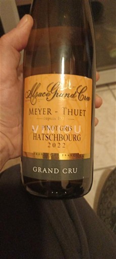 Alsace Không được chỉ định Grand Cru Meyer-Thuet Pinot Gris Hatschbourg 2022