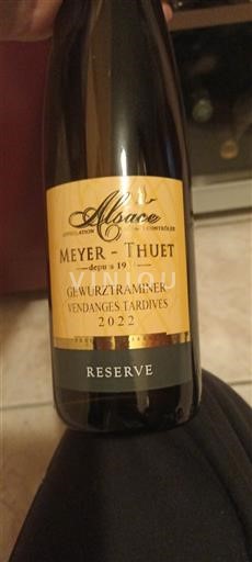 Alsácia Vendanges Tardives Meyer-Thuet Réserve 2022