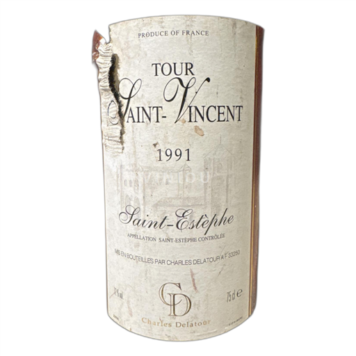 Bordeaux Saint-Estèphe Tour Saint Vincent  1991