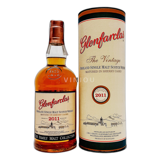 Whisky Rượu Whisky Single Malt GlenFarclas Family Malt collection GlenFarclas  - 2011 Scotland Speyside