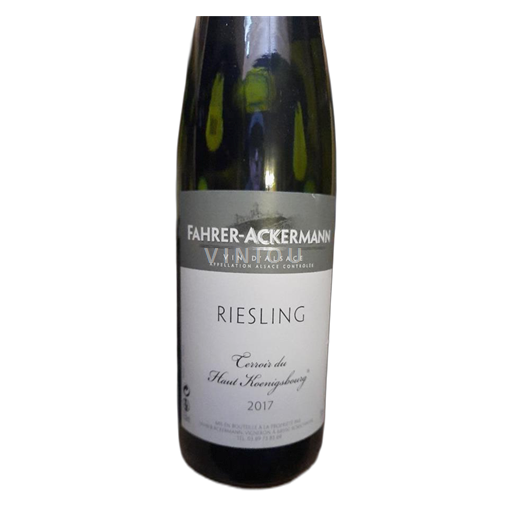 Alsace Riesling Fahrer-Ackermann Terroir du Haut Koenigsbourg 2017