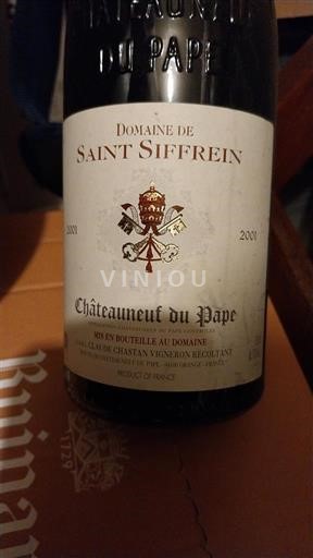 Valle del Ródano Châteauneuf-du-Pape. Domaine Saint Siffrein 2001