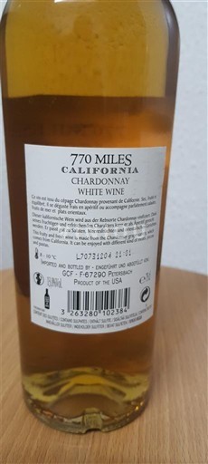 Kalifornijske AVA Ni doloceno 770 Miles 2016