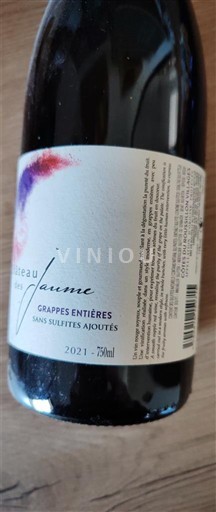 Roussillon Côtes-du-Roussillon Château Jaume Grappes Entières 2021