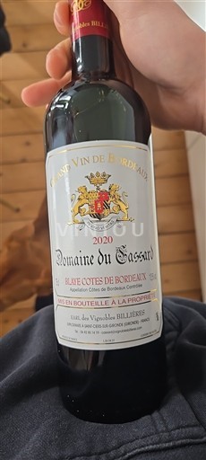 Bordeaux Blaye-Côtes-de-Bordeaux Domaine Gassard 2020