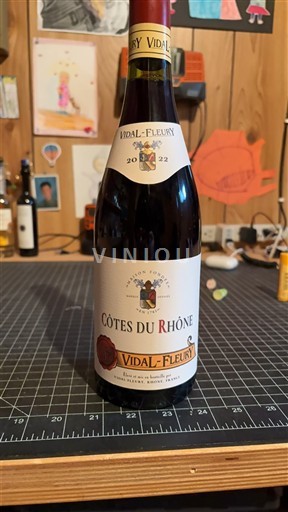Rhônedalen Côtes du Rhône Vidal-Fleury 2022