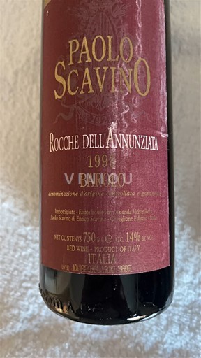 Piamonte Barolo Paolo Scavino Rocche dell'Annunziata 1993