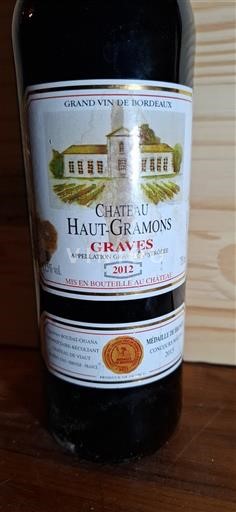 Bordeaux Graves Château Haut-Gramons 2012