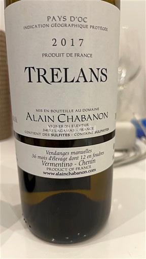 Languedoc und Roussillon Pays d'Oc Alain Chabanon Trelans 2017