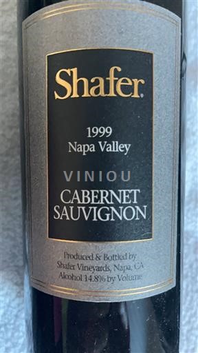 Vùng trồng nho được cấp phép California Napa Valley Shafer Cabernet Sauvignon 1999