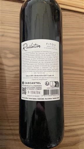 Langvedok Fitou Cascastel Révélation 2022