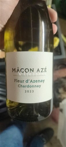 Bourgogne Mâcon và Mâcon-villages Mâcon Azé Fleur d'Azenay 2023