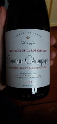 Viner Rouge sec Domaine La Roberdière 2024 Frankrike Loiredalen Saumur-Champigny AOC
