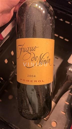 Bordéus Pomerol Nénin Fugue de Nénin 2004