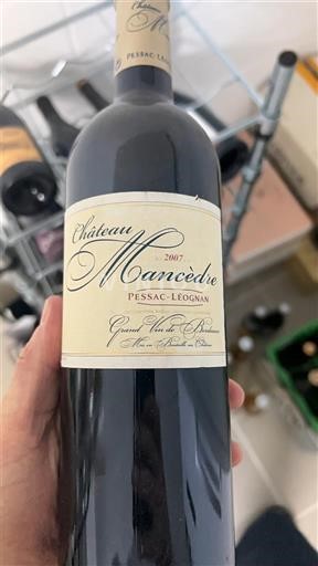 Bordeaux Pessac-Léognan Château Mancèdre 2007