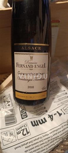 Alsácia Vendanges Tardives Domaine Fernand Engel Gewurztraminer Vendanges Tardives 2010