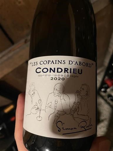 Thung lũng Rhône Condrieu Domaine Simon ROCHES Les copains d'abord 2020