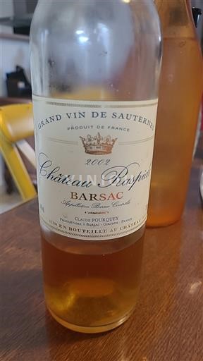 Bordeaux Barsac Château Raspide 2002