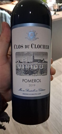 Bordeaux Pomerol Clos du Clocher 2019