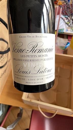 Bourgogne Không được chỉ định Premier Cru Louis Latour Les Petits Monts 2015