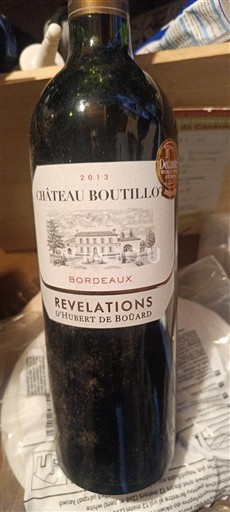 Vini Rouge sec Révélations d'Hubert de Boüard Château Boutillon 2013 Francia Bordeaux AOC