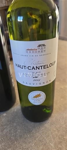 Bordeaux Blaye-côtes-de-bordeaux Château Haut-Canteloup Sauvignon 2024