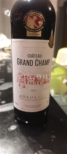 Bordeaux Château Grand Champs 2022