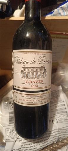 Bordeaux Graves Château Bordes 2000